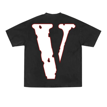 Vlone x NBA YoungBoy Murder Business Tee 'Black' — XXS — Side View