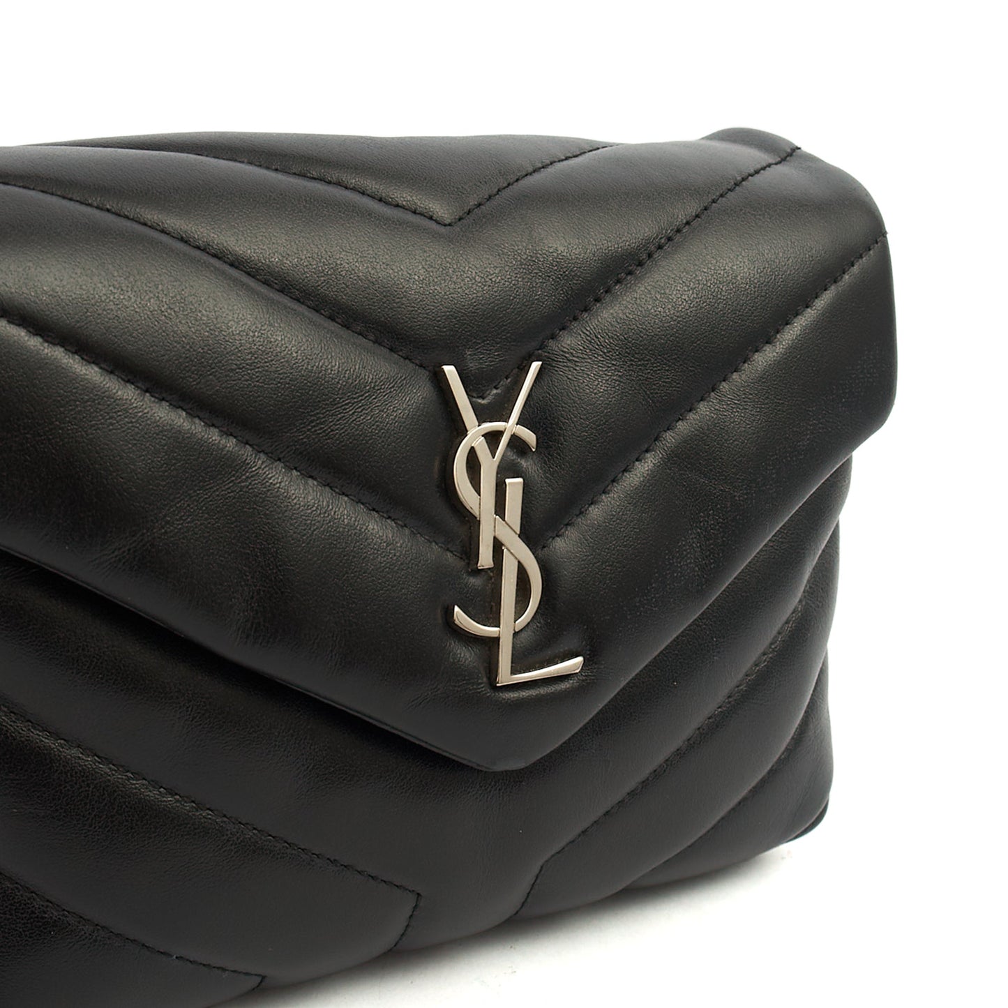 Saint Laurent Cross Body LouLou - Toy in Black, Leather — Lifestyle View