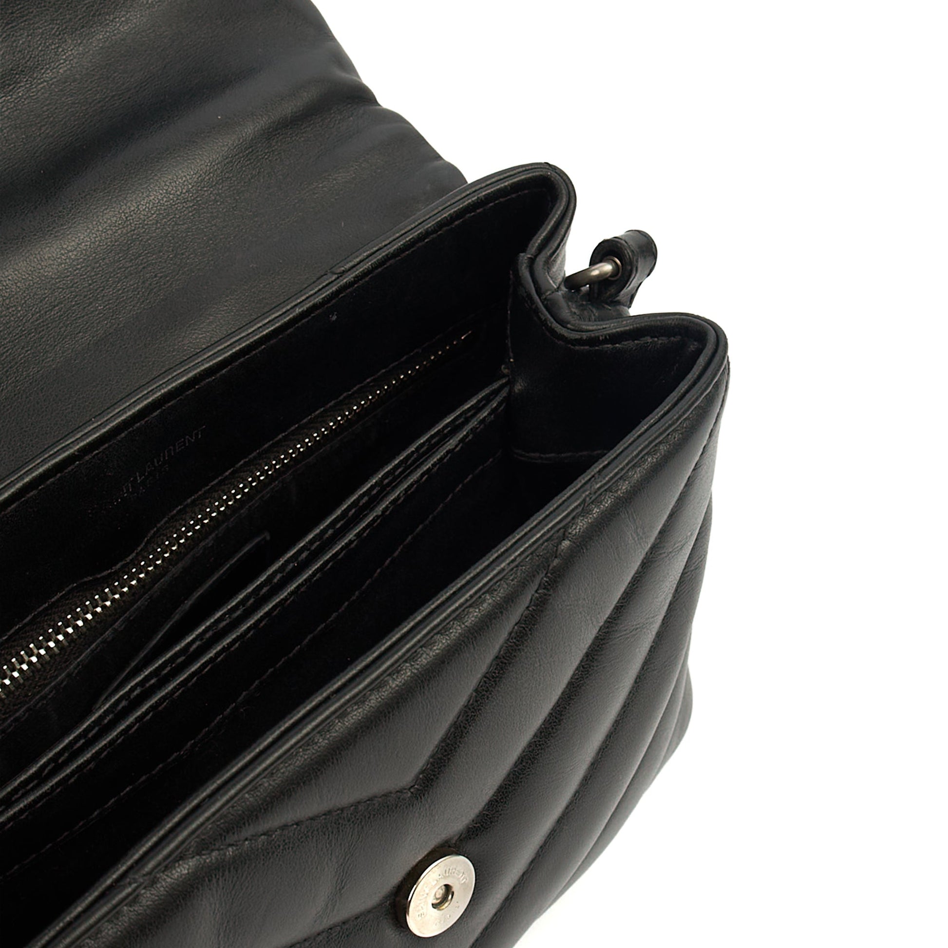 Saint Laurent Cross Body LouLou - Toy in Black, Leather — Alternate View 8