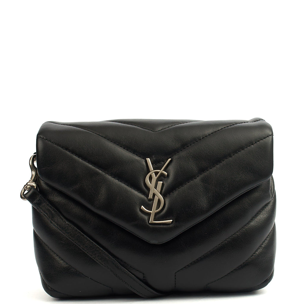 Saint Laurent Cross Body LouLou - Toy in Black, Leather — Front View