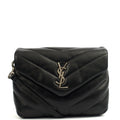 Saint Laurent Cross Body LouLou - Toy in Black, Leather — Front View