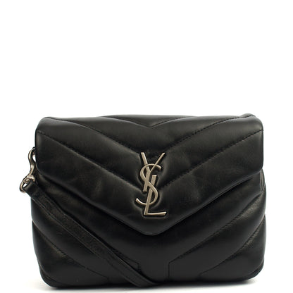 Saint Laurent Cross Body LouLou - Toy in Black, Leather — Front View