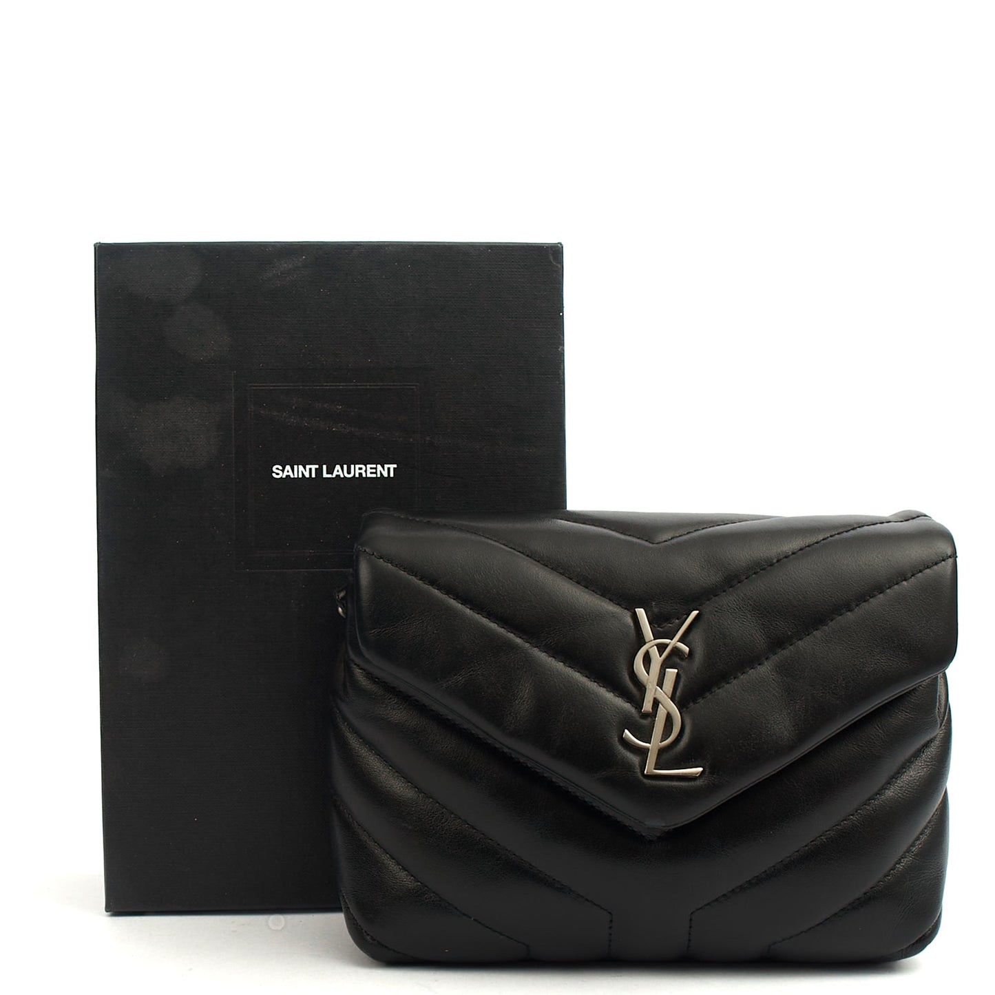 Saint Laurent Cross Body LouLou - Toy in Black, Leather — Side View