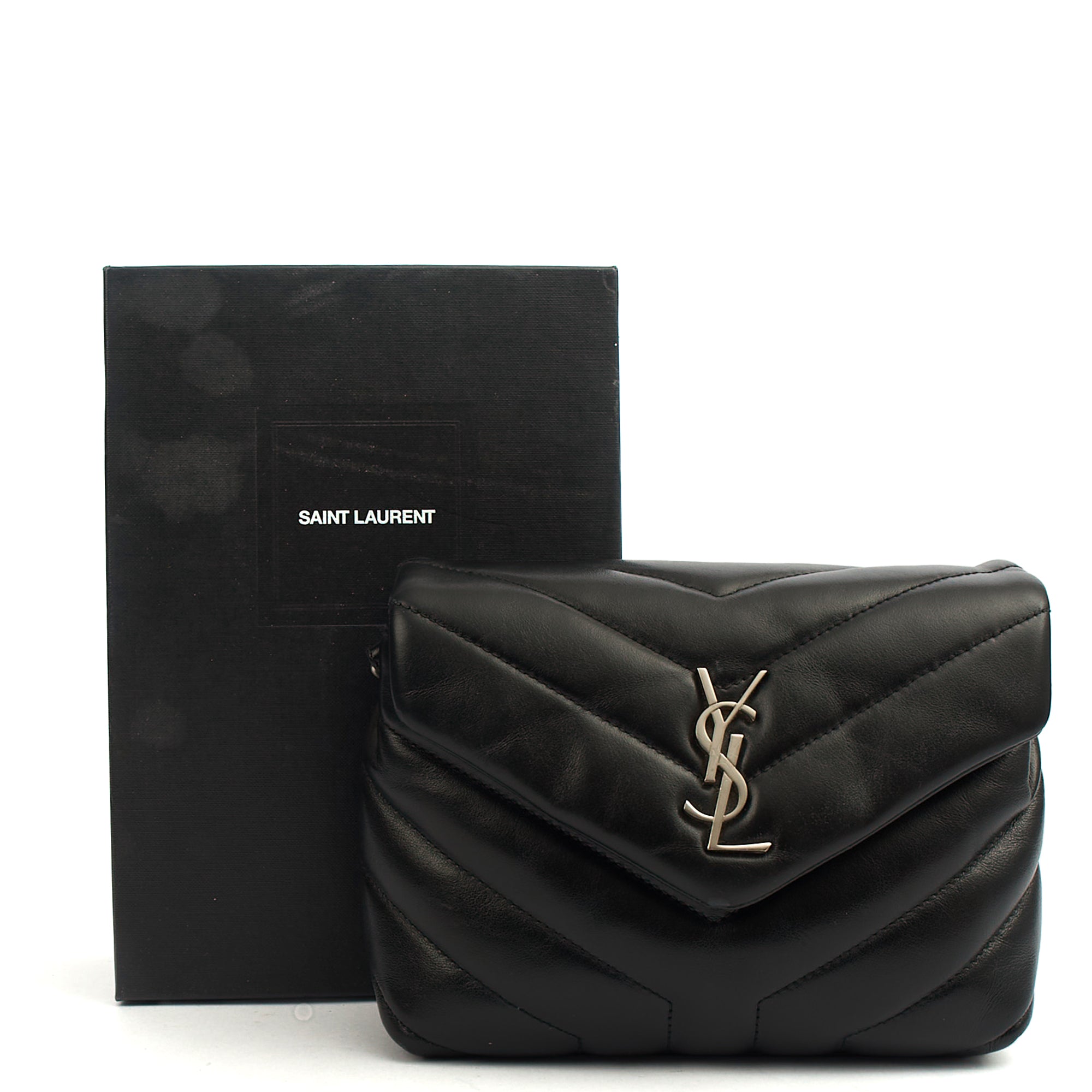 Saint Laurent Cross Body LouLou - Toy in Black, Leather — Side View