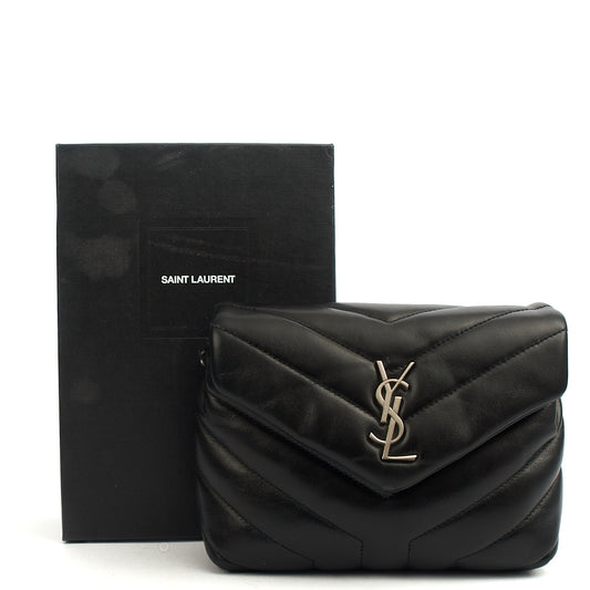 Saint Laurent Cross Body LouLou - Toy in Black, Leather — Side View