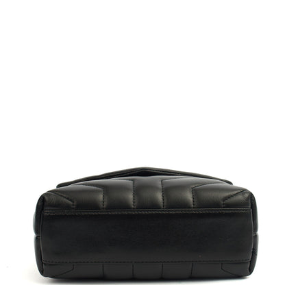 Saint Laurent Cross Body LouLou - Toy in Black, Leather — Detail View