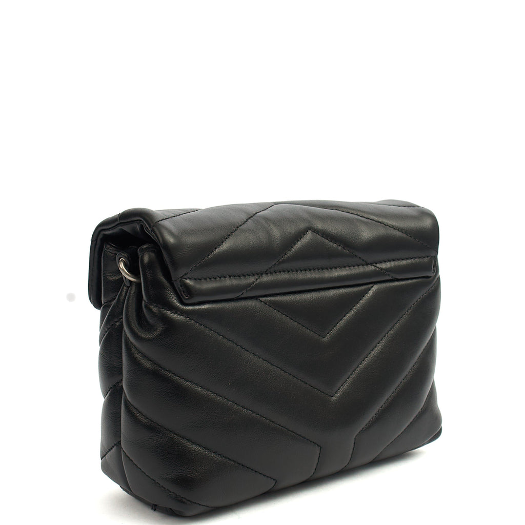 Saint Laurent Cross Body LouLou - Toy in Black, Leather — Back View