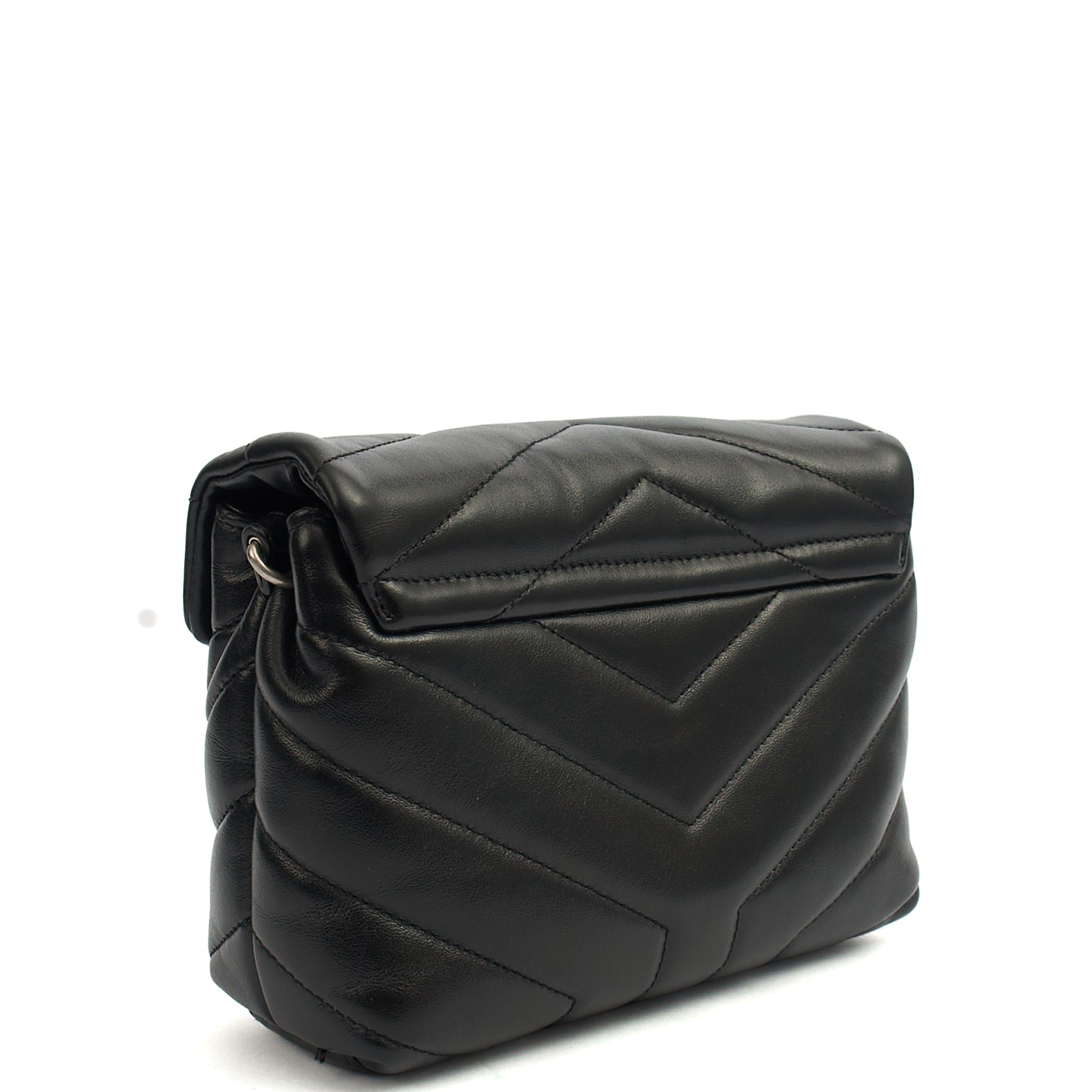 Saint Laurent Cross Body LouLou - Toy in Black, Leather — Back View
