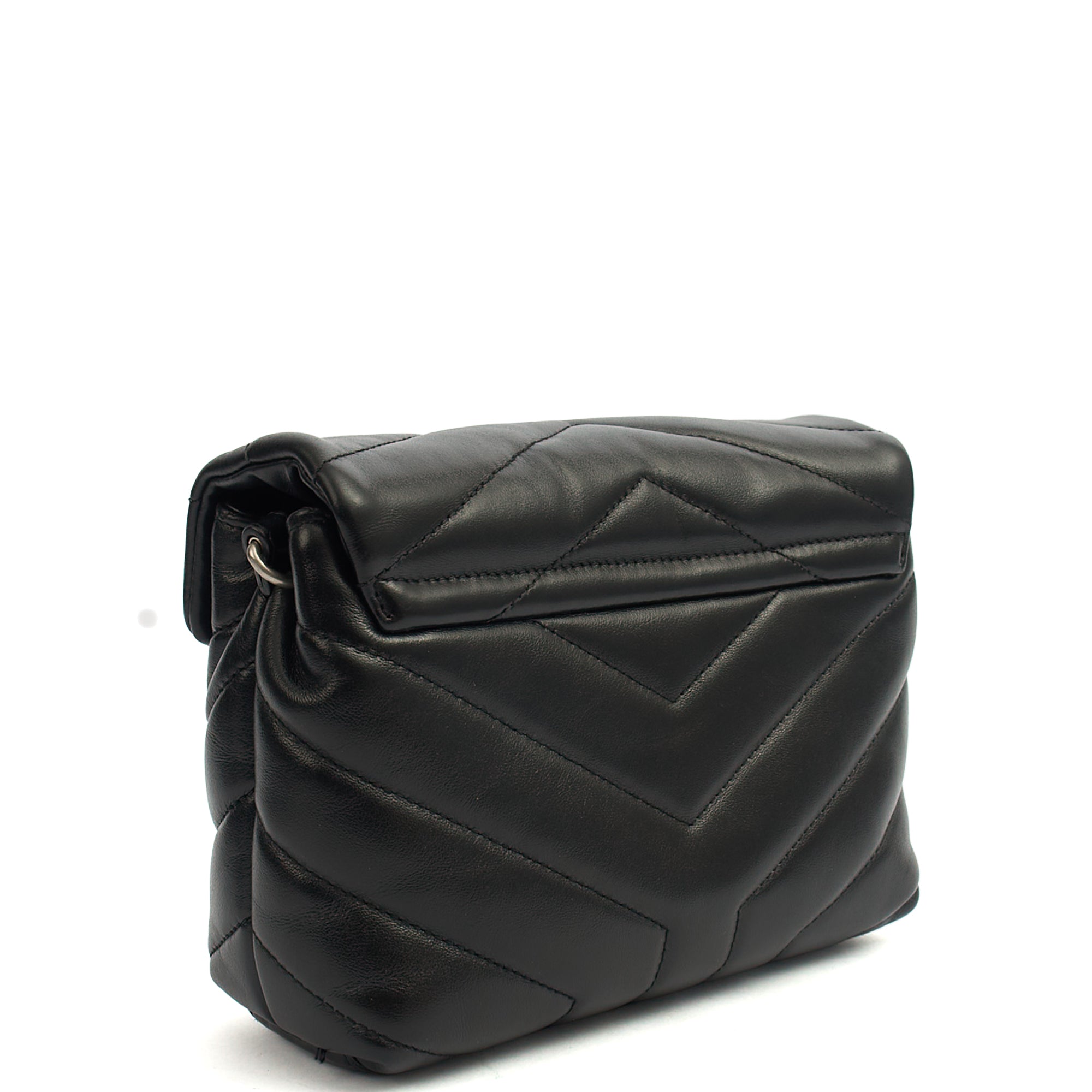 Saint Laurent Cross Body LouLou - Toy in Black, Leather — Back View