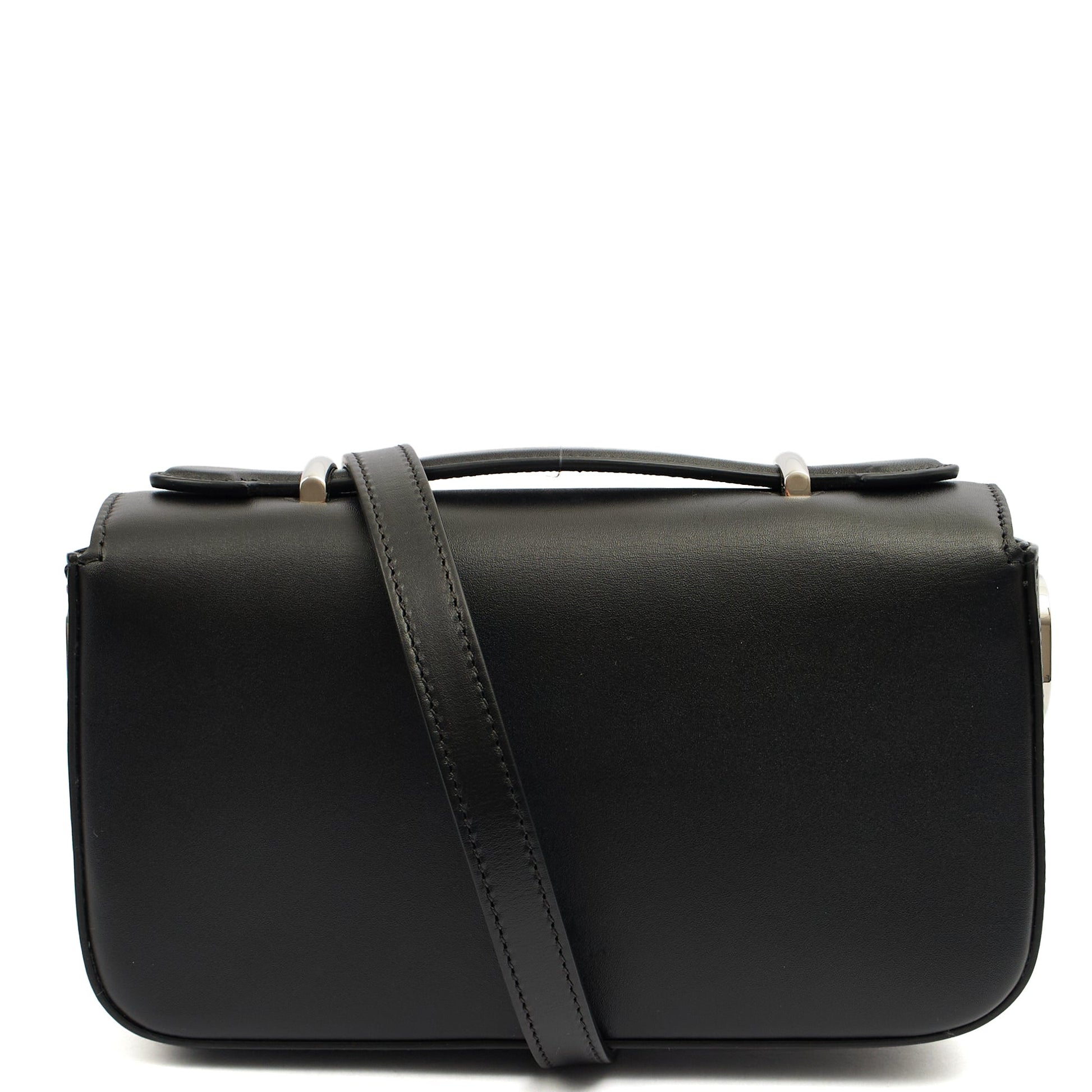 Gucci Cross Body Petite GG Shoulder Bag - Mini in Black, Leather — Back View