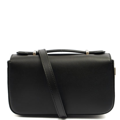 Gucci Cross Body Petite GG Shoulder Bag - Mini in Black, Leather — Back View