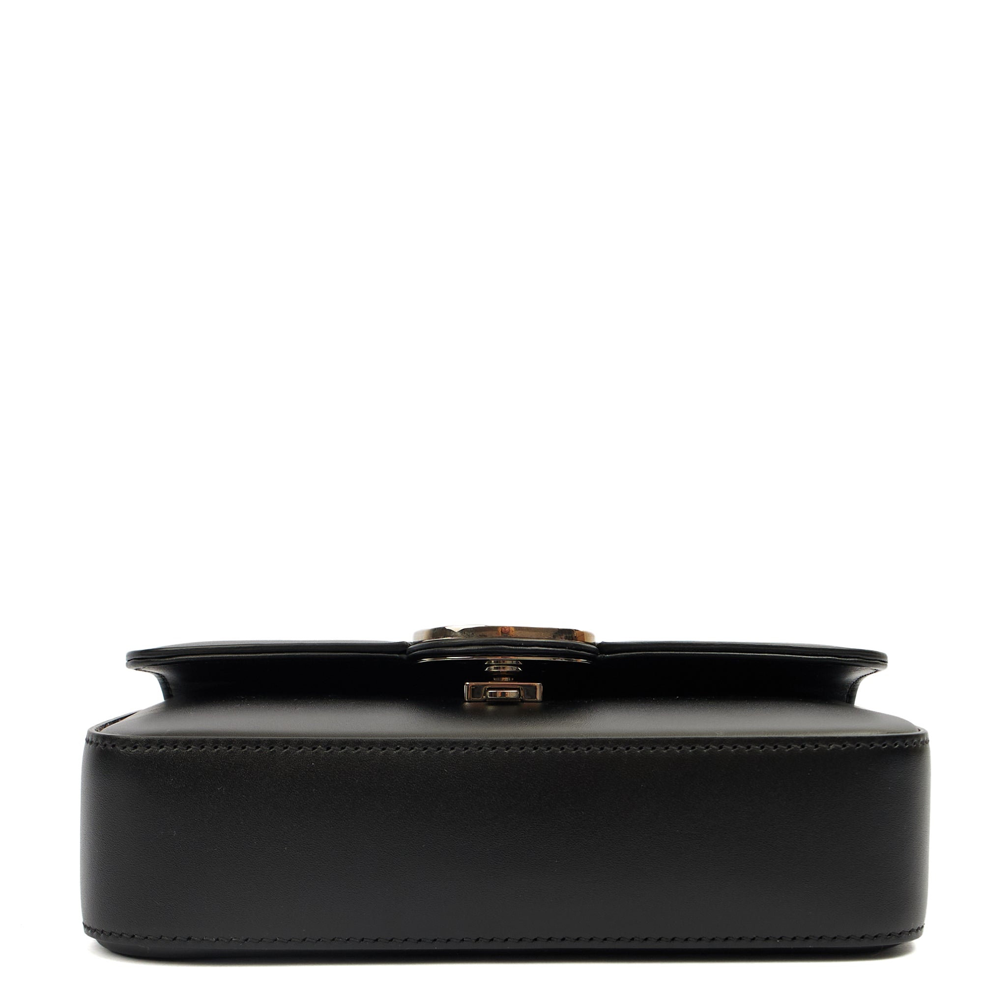 Gucci Cross Body Petite GG Shoulder Bag - Mini in Black, Leather — Top View