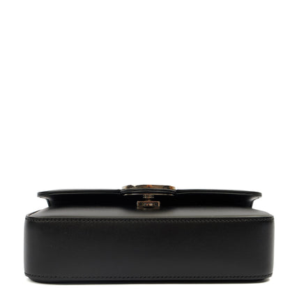 Gucci Cross Body Petite GG Shoulder Bag - Mini in Black, Leather — Top View