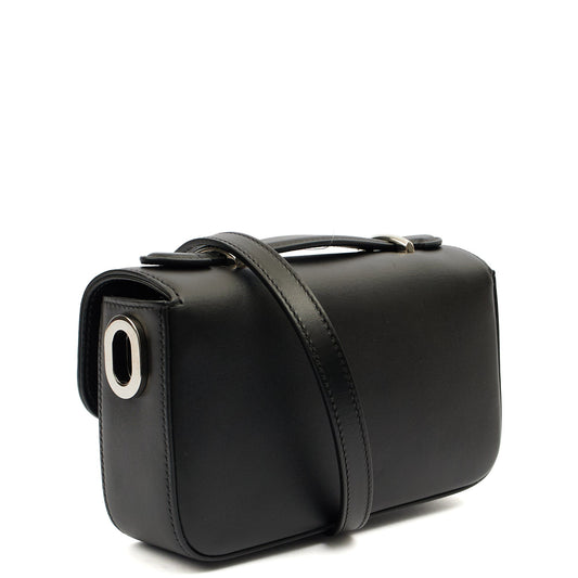 Gucci Cross Body Petite GG Shoulder Bag - Mini in Black, Leather — Side View