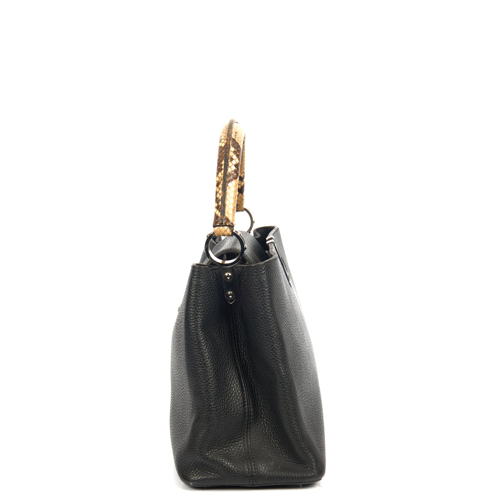 Louis Vuitton Capucines MM in Black, Leather — Alternate View 12
