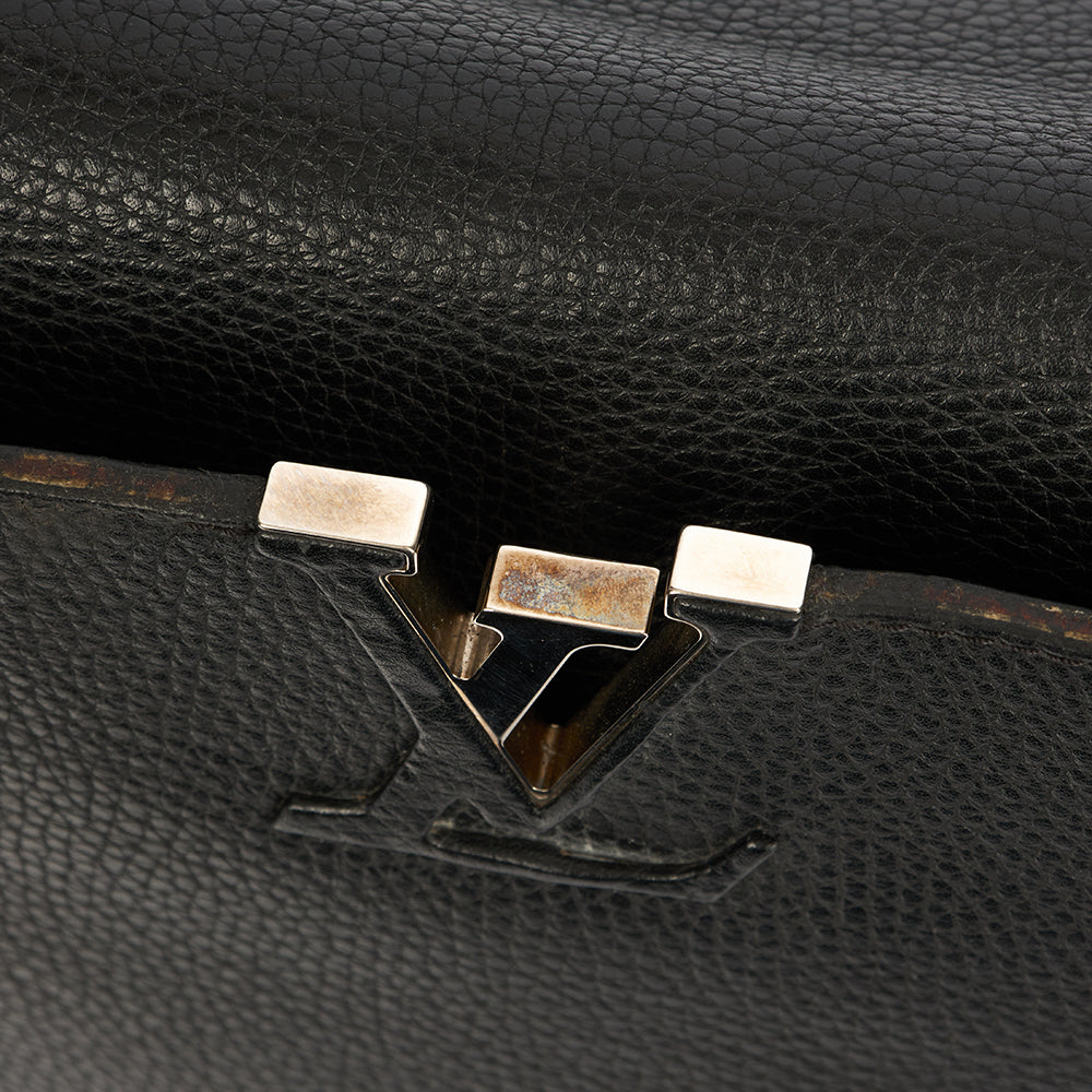 Louis Vuitton Capucines MM in Black, Leather — Alternate View 25