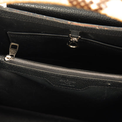Louis Vuitton Capucines MM in Black, Leather — Alternate View 27