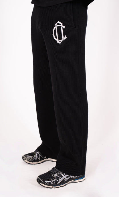 Cardair CD Emblem Knit Joggers - Black — S — Side View