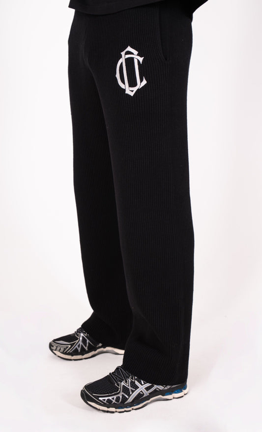 Cardair CD Emblem Knit Joggers - Black — S — Side View