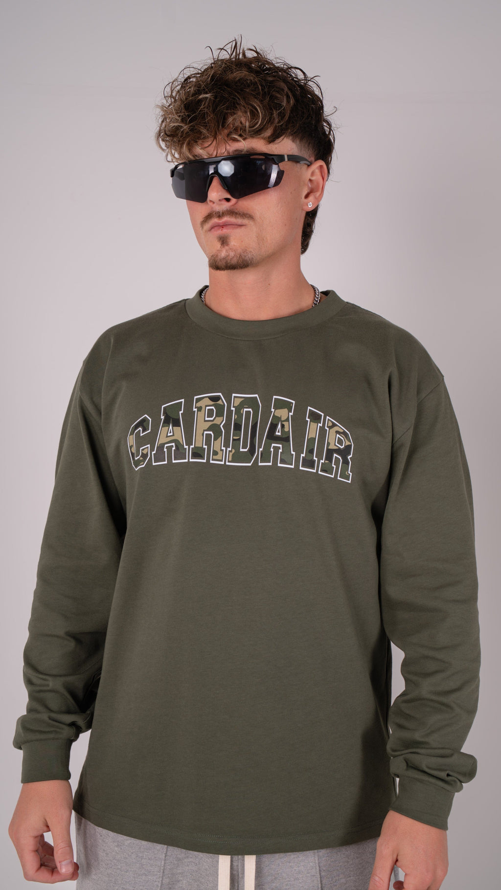 Cardair Camo Cardair Long Sleve - Khaki — S — Side View