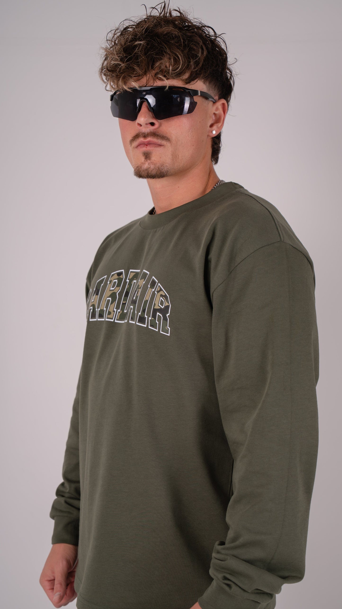 Cardair Camo Cardair Long Sleve - Khaki — S — Back View