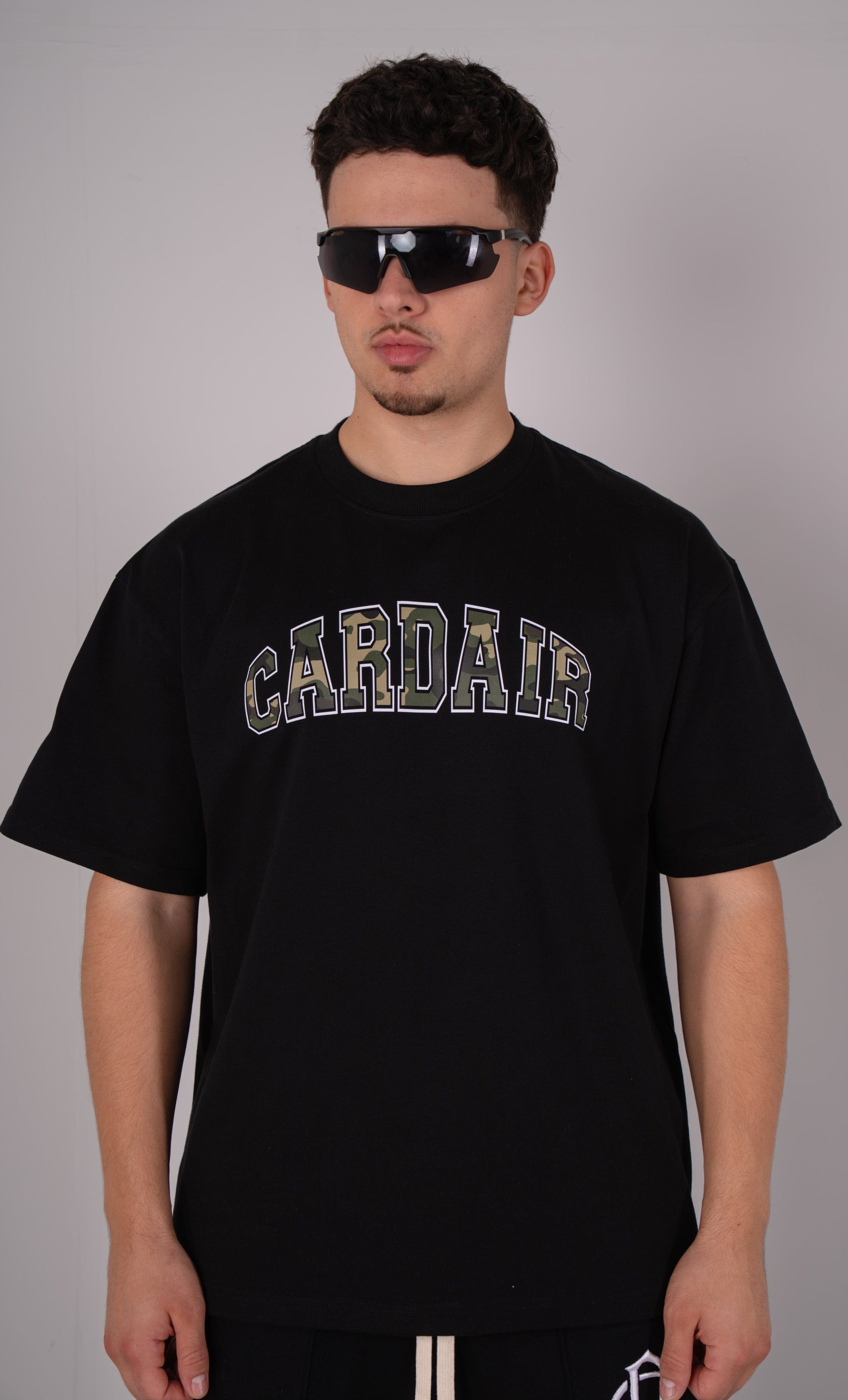 Cardair Camo Cardair T shirt - Black — XS — Side View