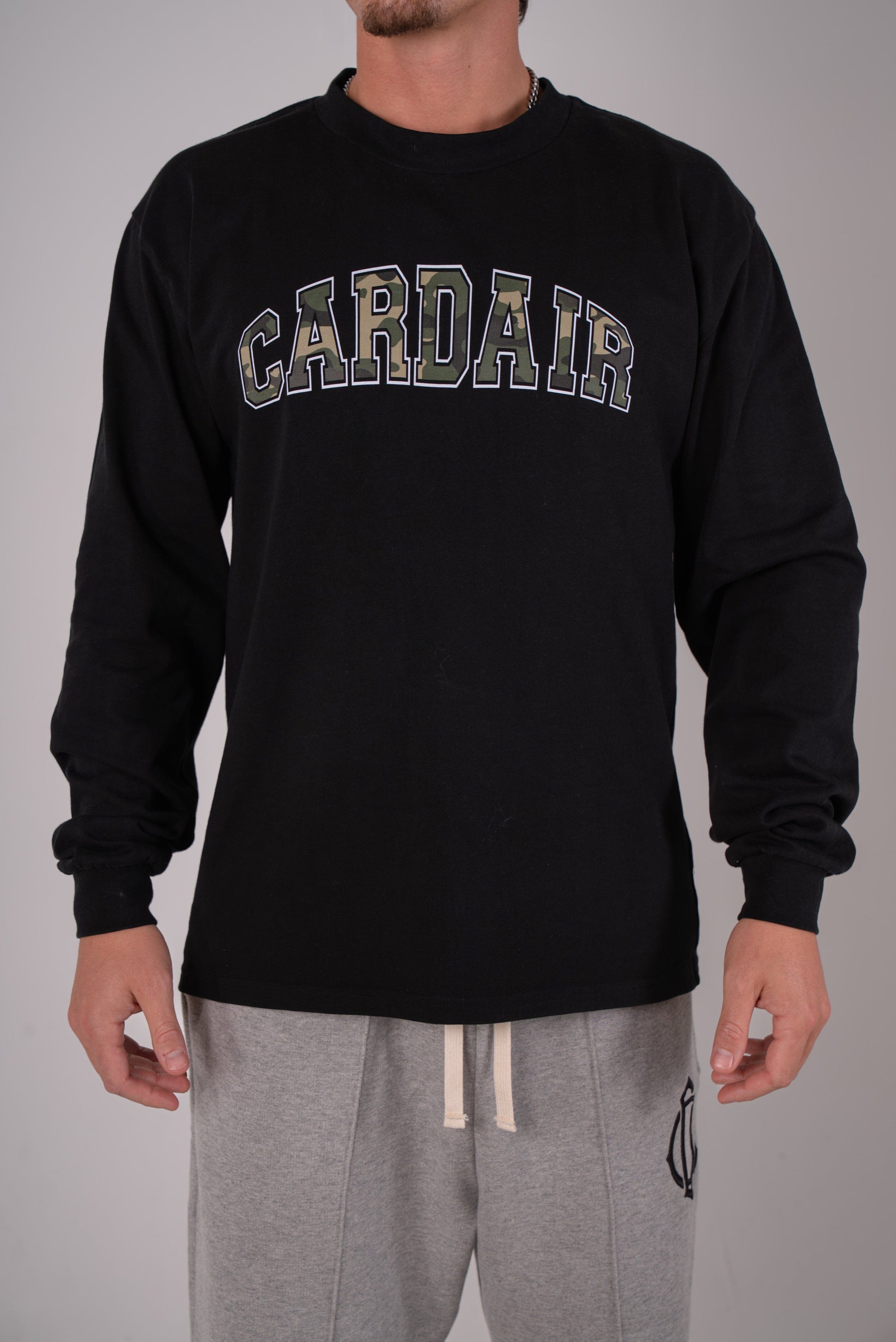Cardair Camo Cardair Long Sleve - Black — S — Side View