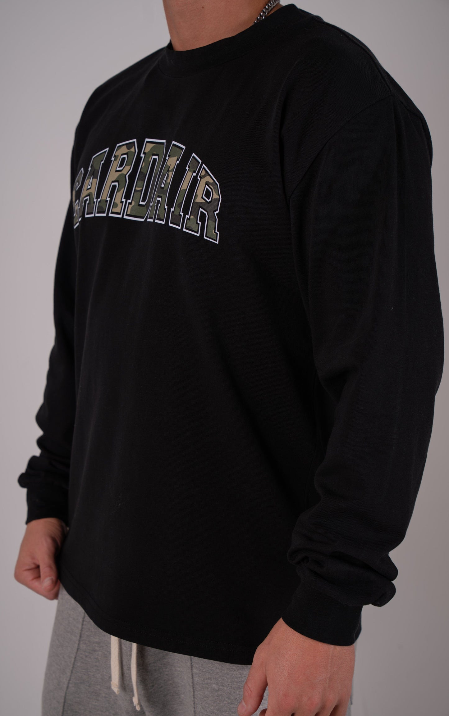 Cardair Camo Cardair Long Sleve - Black — S — Back View