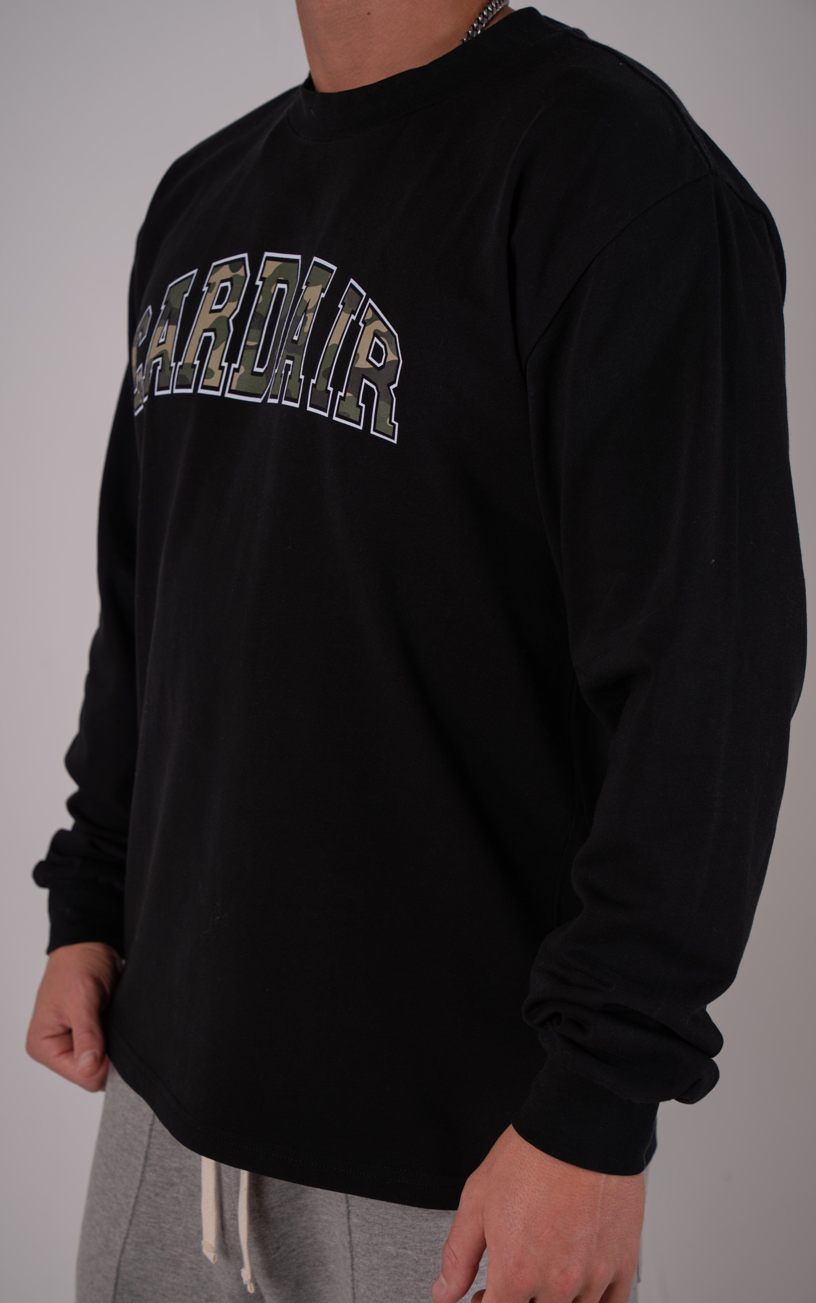 Cardair Camo Cardair Long Sleve - Black — S — Back View