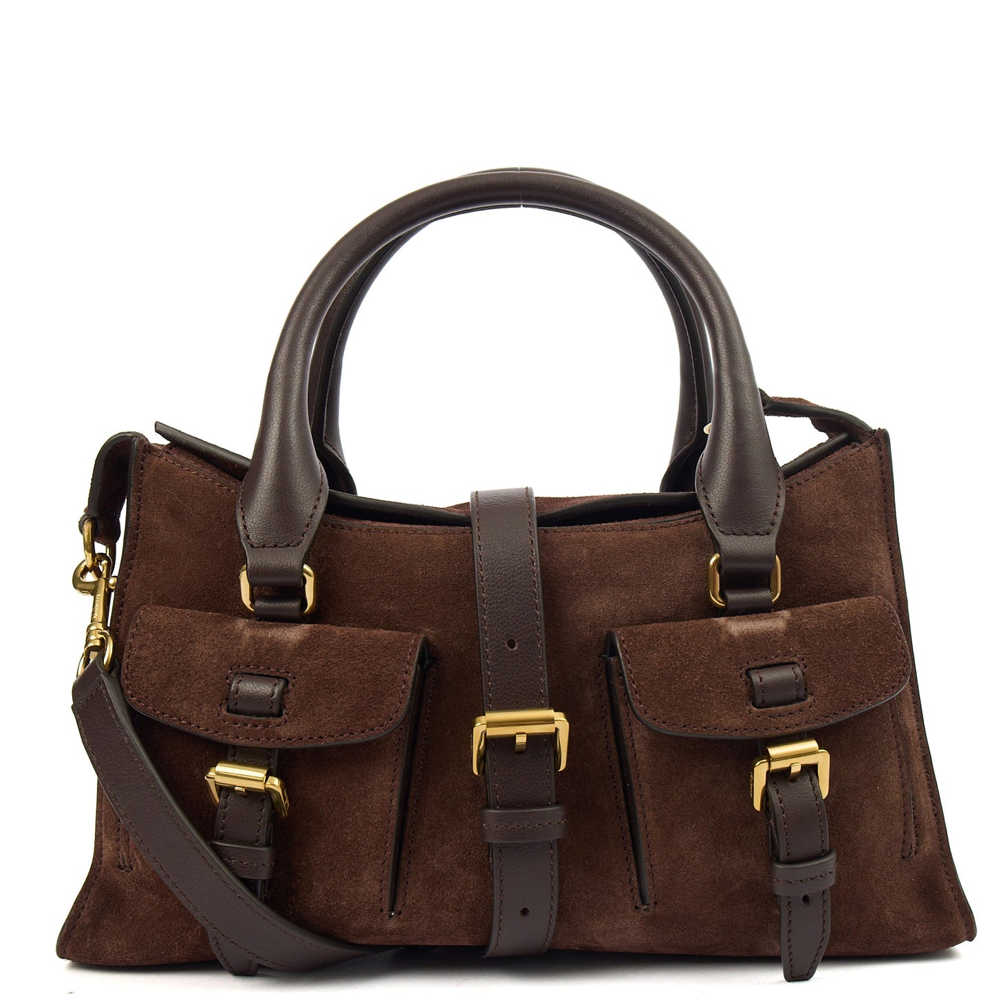 Mulberry Top Handle Roxanne in Brown, Suede — Alternate View 7