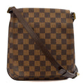 Louis Vuitton Cross Body Musette Salsa PM in Damier Ebene, Canvas — Front View