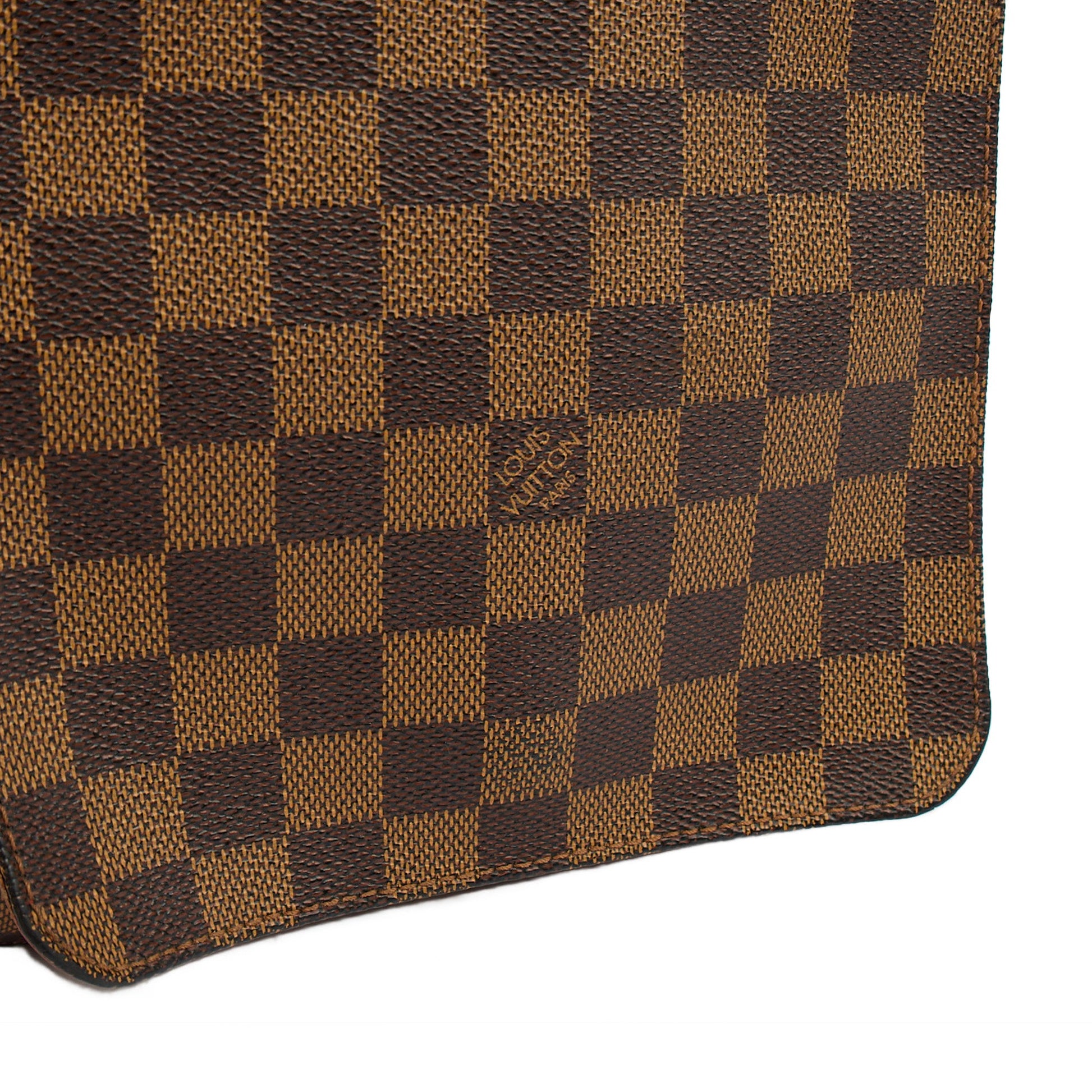 Louis Vuitton Cross Body Musette Salsa PM in Damier Ebene, Canvas — Side View