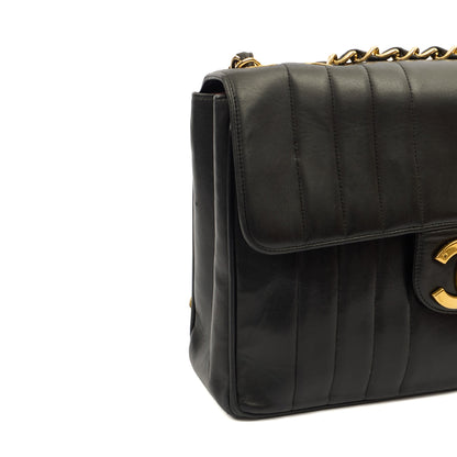 Chanel Shoulder Bag Maxi Jumbo XL in Black, Leather — Alternate View 23