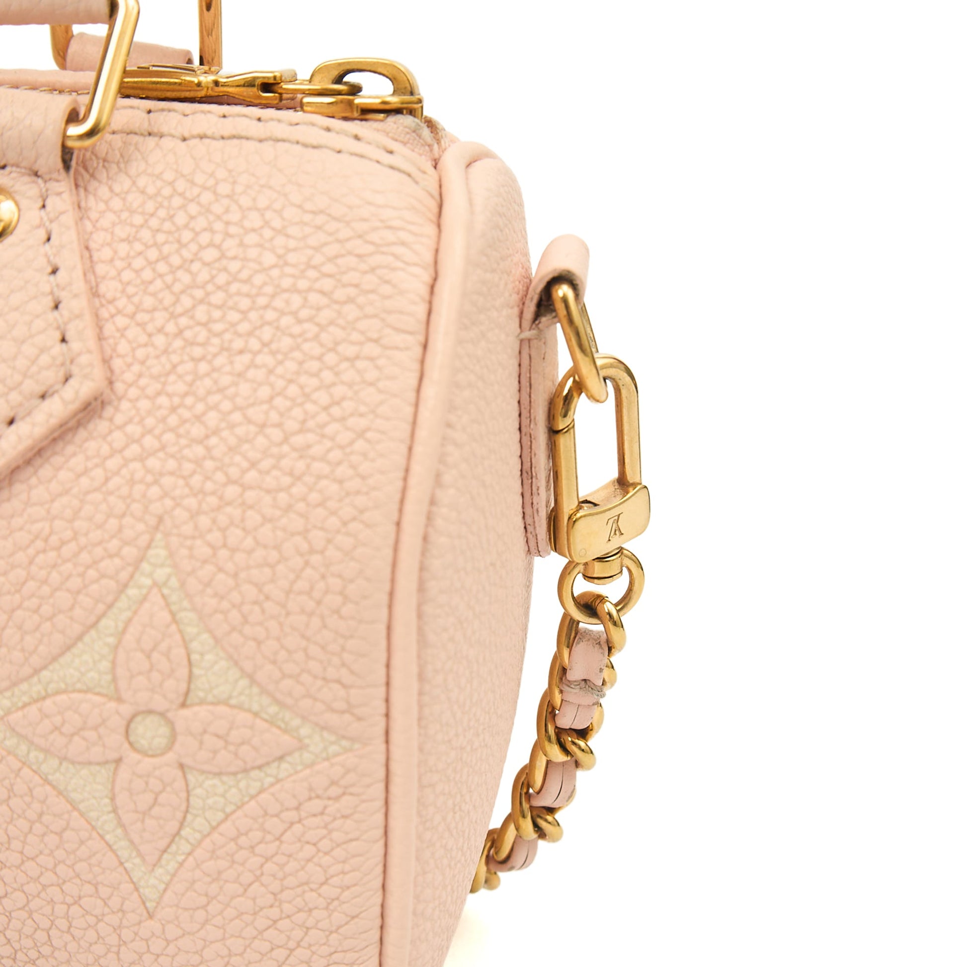 Louis Vuitton Cross Body Speedy - Nano in Pink, Empreinte Leather — Alternate View 18