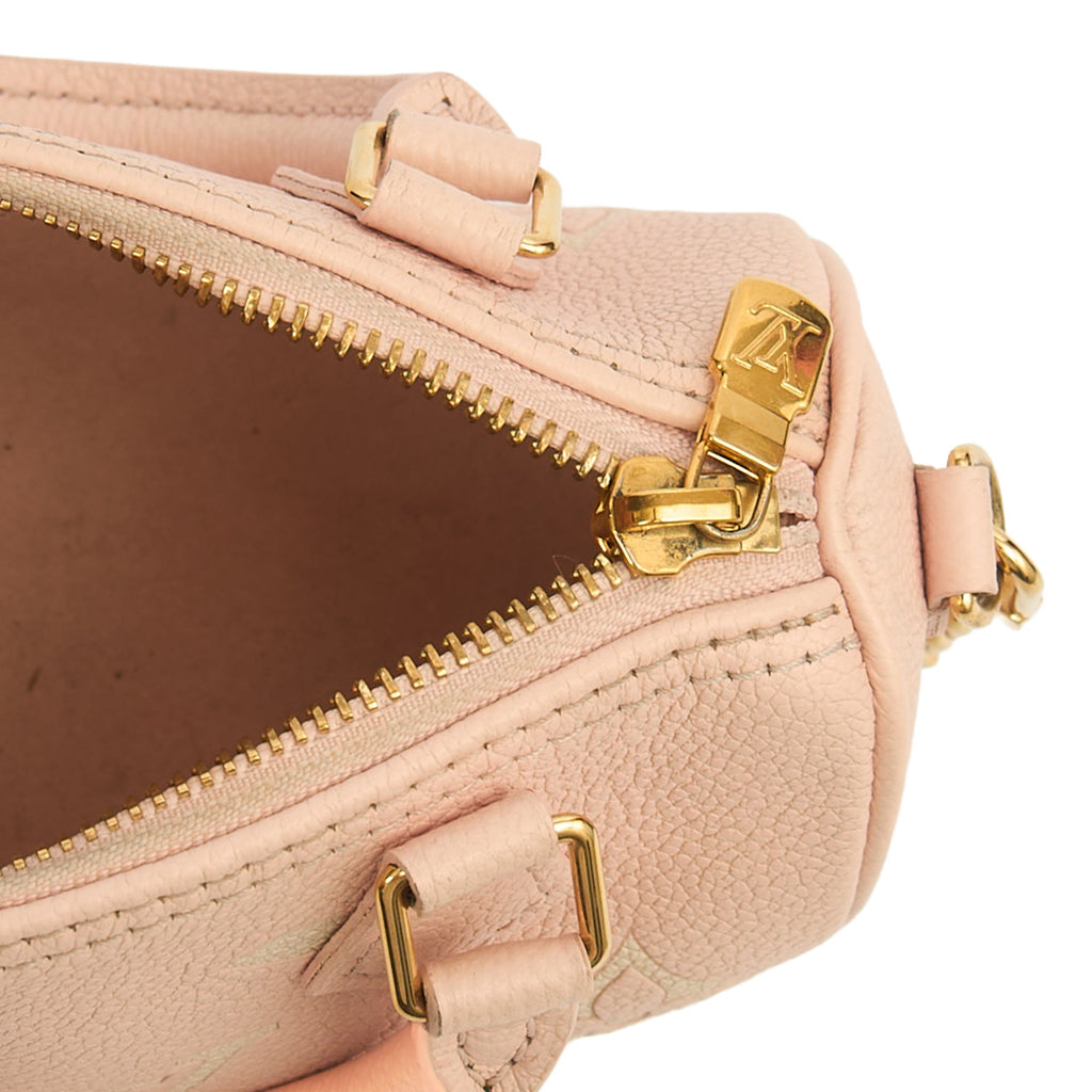 Louis Vuitton Cross Body Speedy - Nano in Pink, Empreinte Leather — Alternate View 10