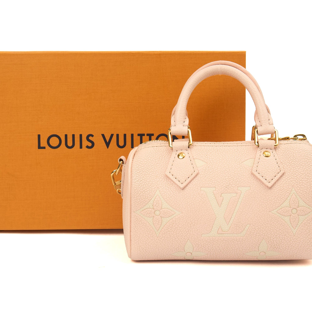 Louis Vuitton Cross Body Speedy - Nano in Pink, Empreinte Leather — Alternate View 17