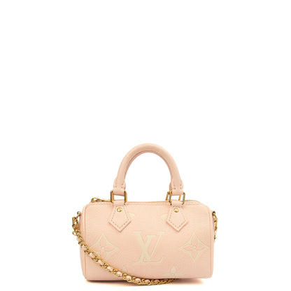 Louis Vuitton Cross Body Speedy - Nano in Pink, Empreinte Leather — Alternate View 15