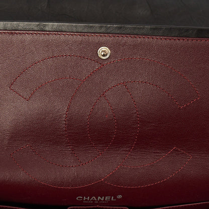 Chanel Shoulder Bag 2.55 Reissue - Medium in Black, Crinkled Calfskin Leather — Alternate View 10