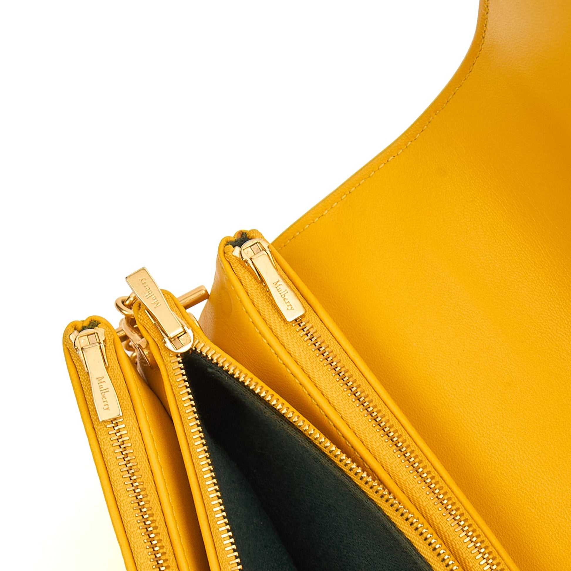 Mulberry Cross Body Clifton in Yellow, Calfskin Leather — Lifestyle View
