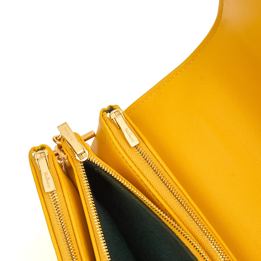 Mulberry Cross Body Clifton in Yellow, Calfskin Leather — Alternate View 18