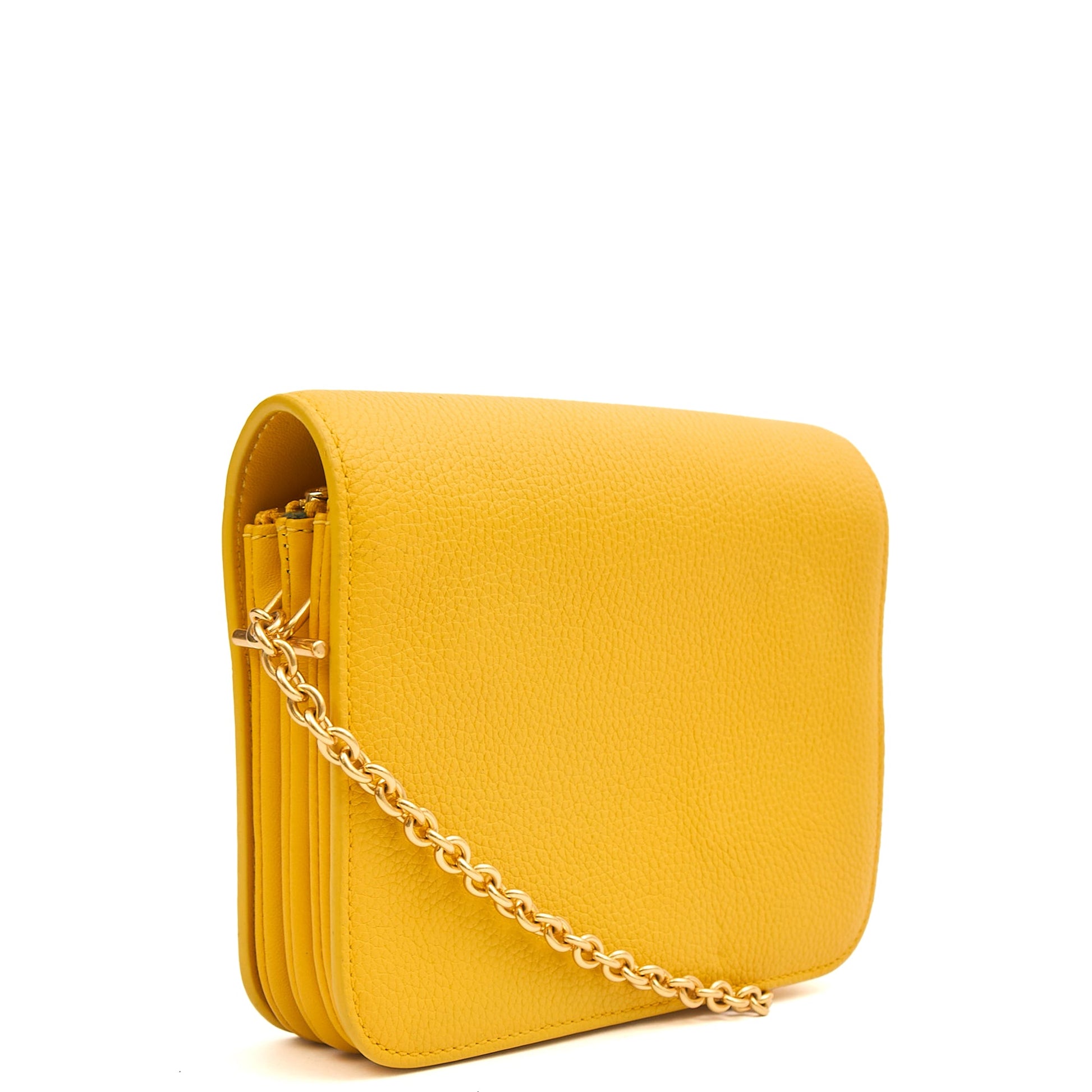Mulberry Cross Body Clifton in Yellow, Calfskin Leather — Side View