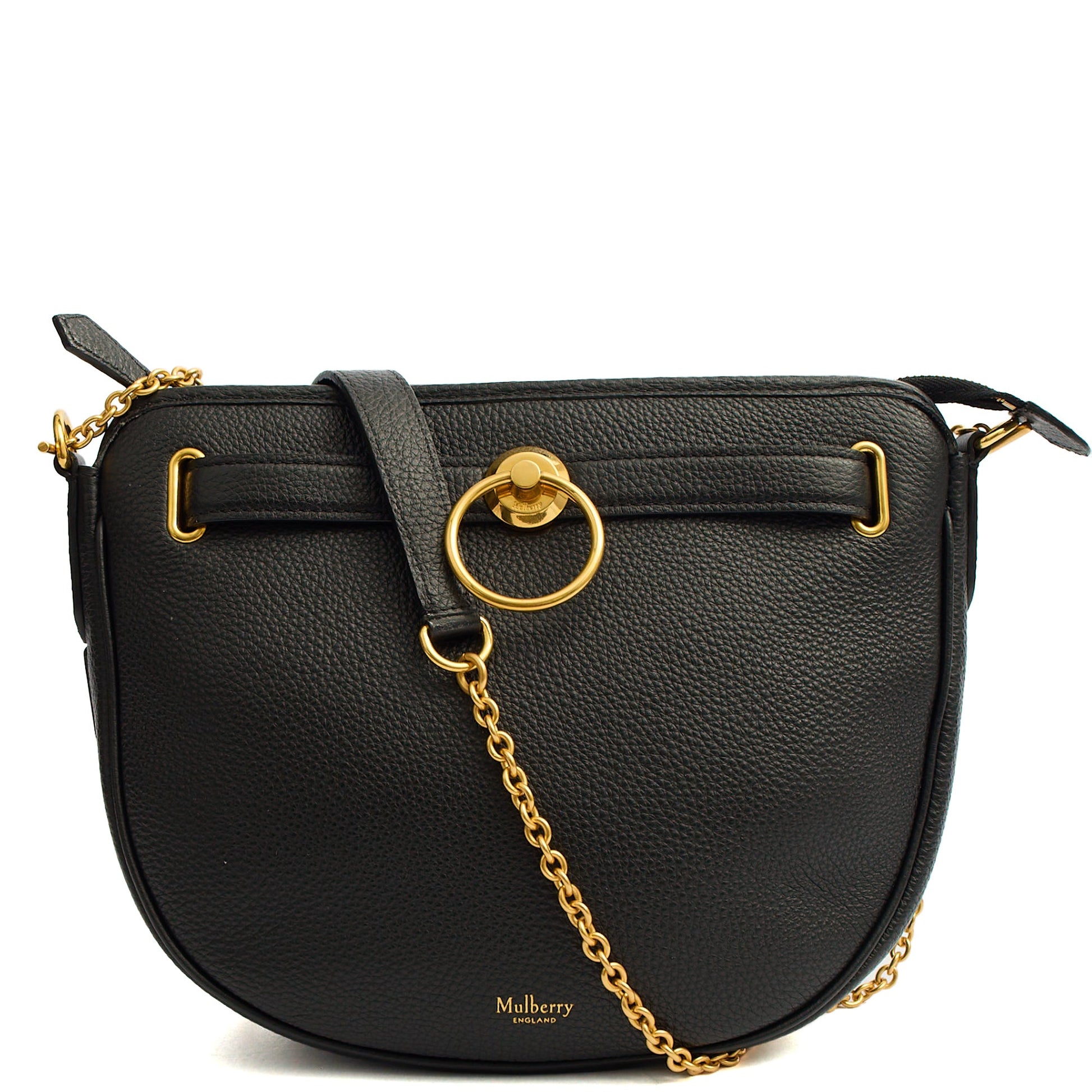 Mulberry Cross Body Brockwell in Black, Leather — Front View
