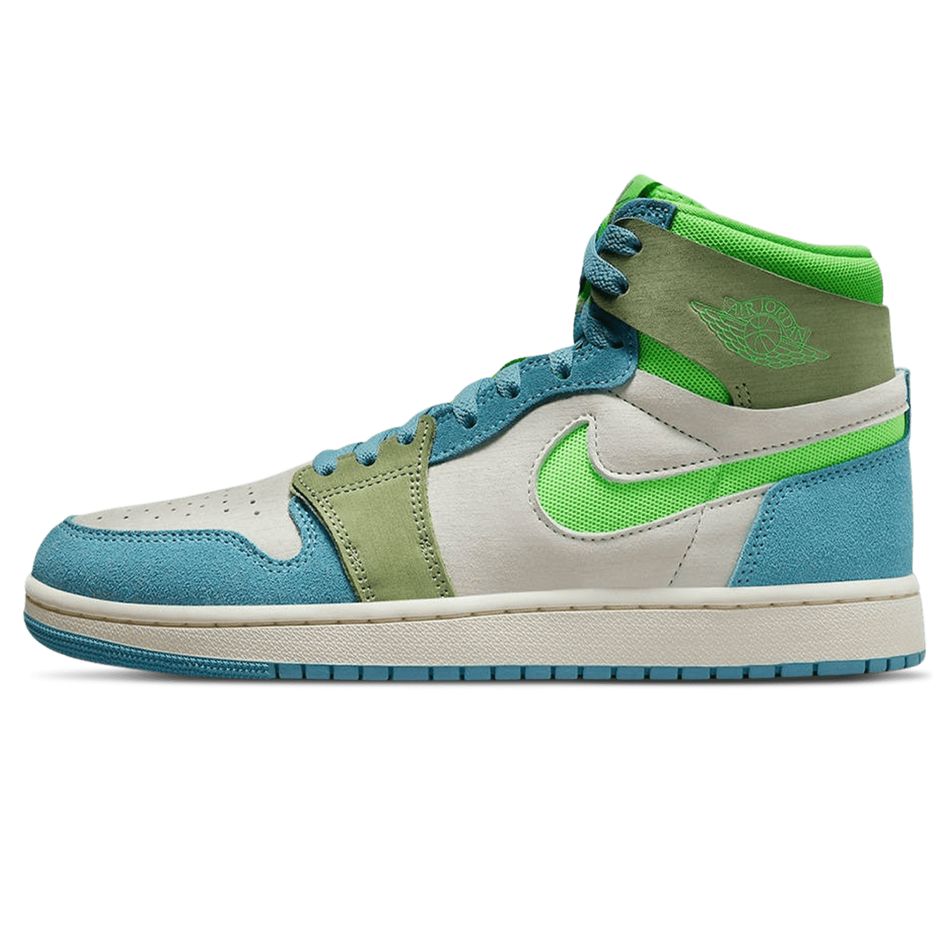 Air Jordan 1 High Zoom Comfort 2 Wmns 'University Blue Volt' — UK 2.5 | EU 35.5 | US 5 — Front View