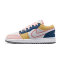 Air Jordan 1 Low SE GS 'Multi-Colour Canvas' — UK 13.5 | EU 32 | US 1Y — Front View
