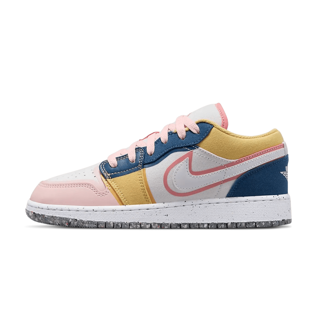 Air Jordan 1 Low SE GS 'Multi-Colour Canvas' — UK 13.5 | EU 32 | US 1Y — Front View