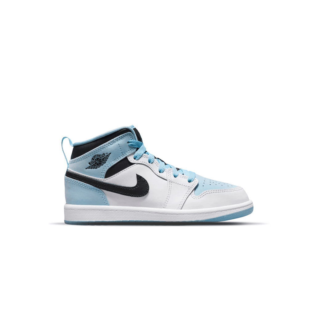 Air Jordan 1 Mid SE PS 'White Ice Blue' — UK 10C | EU 27.5 | US 10.5C — Side View