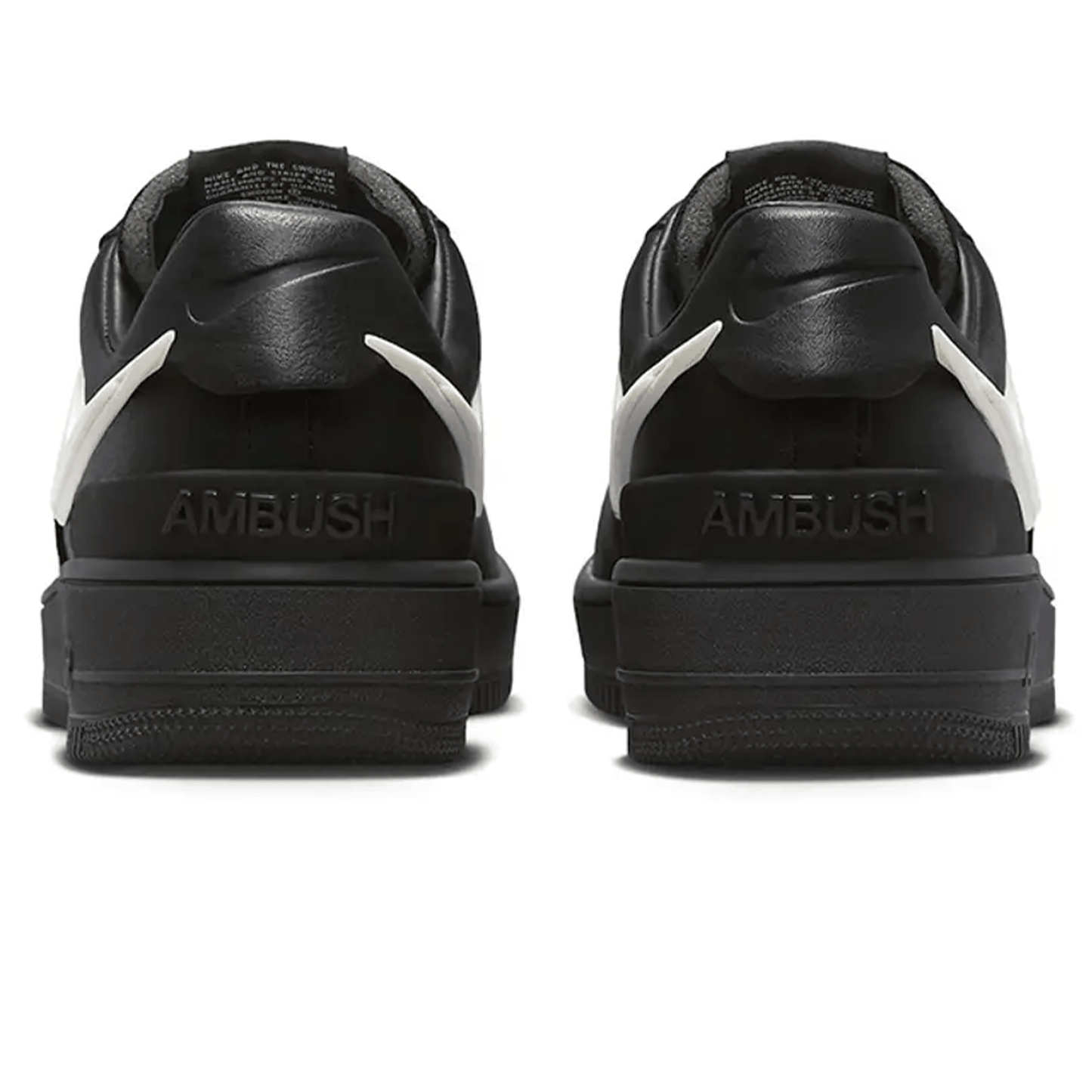 AMBUSH x Nike Air Force 1 Low 'Black' — UK 3 | EU 35.5 | US 3.5 — Back View