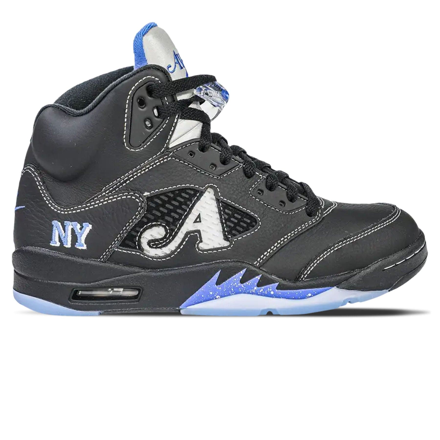 Awake NY x Air Jordan 5 Retro 'Boro - Racer Blue' — UK 3 | EU 35.5 | US 3.5 — Side View