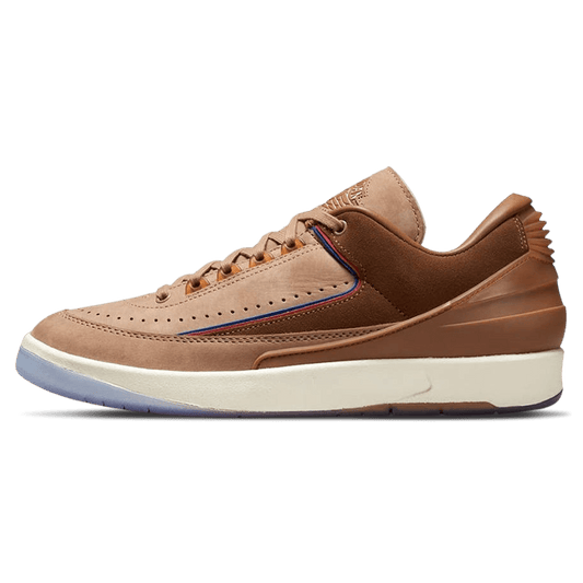 Two 18 x Air Jordan 2 Retro Low 'Rocky Tan' — UK 3 | EU 35.5 | US 3.5 — Front View
