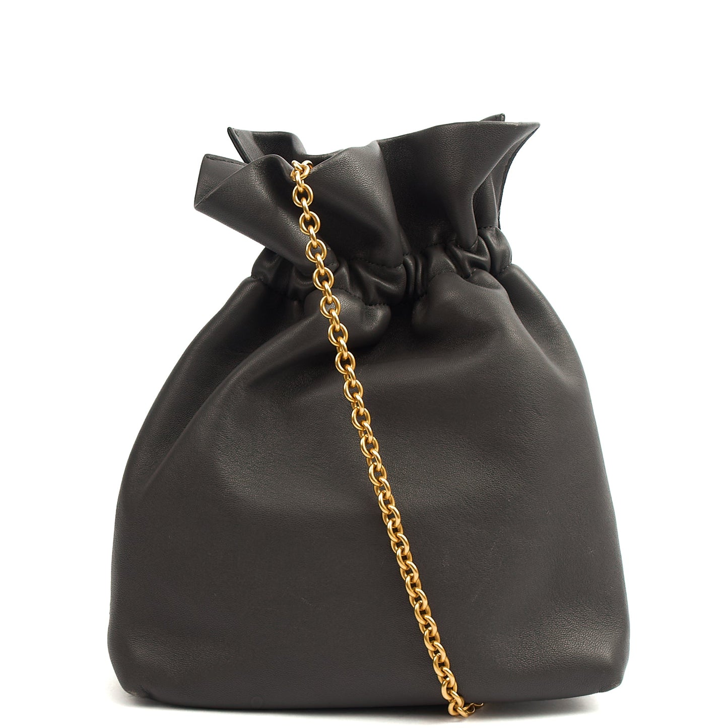 Mulberry Cross Body Lynton Mini Bucket in Blue, Calfskin Leather — Top View
